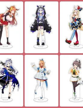 YouTuber La+ Darknesss Hololive Inugami Korone Anime Acrylic Figure Stand Model Desk Decor Ornament Cartoon Keychain Collection - Aliexpress - FashionsVida