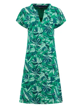 Weird Fish Suffolks Printed Jersey Dress Size 10 - holiday-shop holiday-shop womens-summer-shop new-arrivals sale sale all-sale sale womens women wome - Cactus Green - FashionsVida