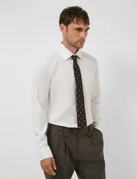 Camisa sport de hombre slim fit microestructura - Roberto Verino - FashionsVida