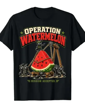 Operation Watermelon Funny Ant Teamwork Meme T-shirt For Men Women 100% Cotton T Shirts Short Sleeve Tops 0501-3 - Aliexpress - FashionsVida