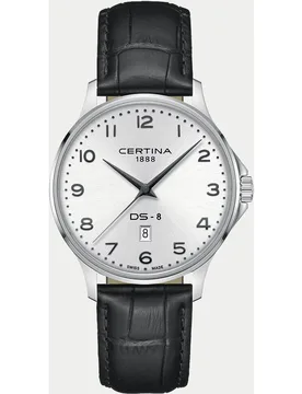 Reloj de hombre DS-8 C0454101603200 de piel marrón - Certina - FashionsVida