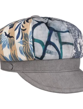 Iverna Patchwork Newsboy Cap by - grey - Damen - Size: One Size - Lierys - FashionsVida