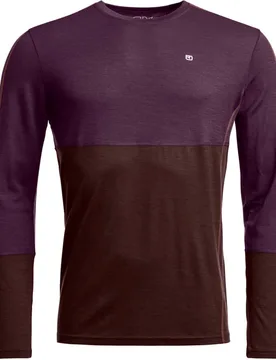 Technisches Langarm-Top aus Merinowolle 185 Rock'N'Wool LS M Dark Wild Berry für Herren aus Wolle Größe L Bordeaux - Ortovox - FashionsVida