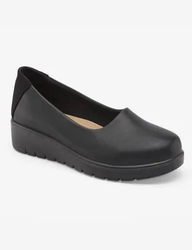 Women's Core Comfort Flexisole Shoes in Black Size: 8 - Black - Size: 8 - Cotton Traders - FashionsVida