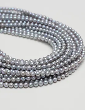 Mm Gray Near-round Semi-finished Natural Pearls Loose Beads for Jewelry Making Supplies DIY Necklace Bracelet Accessories - Aliexpress - FashionsVida