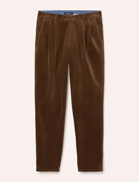 Cordhose mit Bundfalte, Modern Fit#normale Größen#schlanke Größen#untersetzte Größen, Farbe Beige, 64, überraschend weich Premium-Ausstattung H - Walbusch - FashionsVida