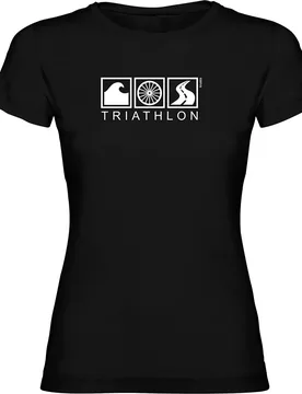 Triathlon Short Sleeve T-shirt Black XL Women - Kruskis - FashionsVida