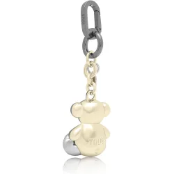 Llavero bold bear de metal bicolor