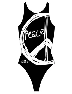 Peace Pro Resist Swimsuit black / white 5-6 Years Girls - TURBO - FashionsVida