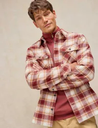Pure Cotton Darwen Check Shirt Red male