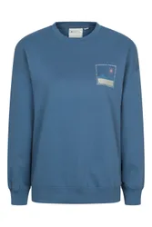 Cornwall Womens Graphic Sweatshirt - Blue - Blue - Size: 16