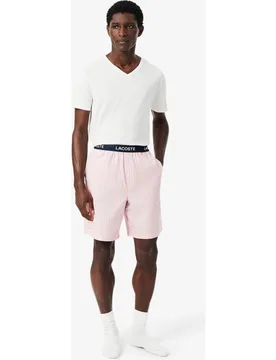 Pantalón loungwear de tela corto - Lacoste - FashionsVida