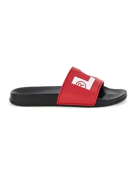Ciabatte da piscina nere e rosse con logo VPOL0241S 37 - Levi's - FashionsVida