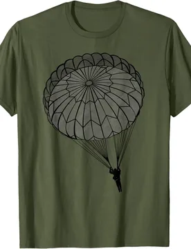 Paratrooper Parachute Jump Army Airborne T-Shirt 100% Cotton O-Neck Short Sleeve Summer Casual Mens T-shirt Streetwear - Aliexpress - FashionsVida