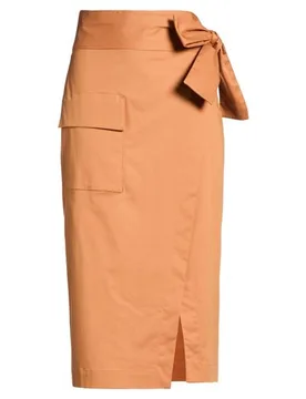 Falda midi Mujer Camel 36 Mujer - Eleventy - FashionsVida