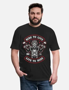Ride till Death Motorcycle Retro Cafe Racer Gift T-Shirt for Racing bikers 100% cotton printed Graphic clothes All size Tee - Aliexpress - FashionsVida