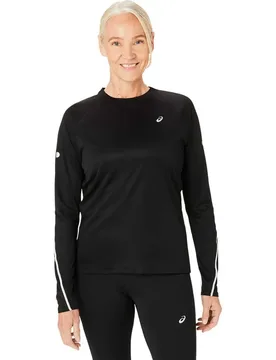 Maglietta A Maniche Lunghe Road Lite-show Performance Black XS - Asics - FashionsVida