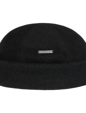 Sparr Docker Cap by - black - Female - Size: M (56-57 cm) - Stetson - FashionsVida