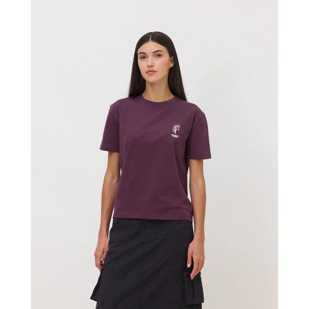 Camiseta de mujer de algodón orgánico field cherry - Blue Banana - FashionsVida