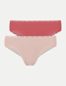 Brazilian Slip Lace Mehrfarbig L - Snocks - FashionsVida