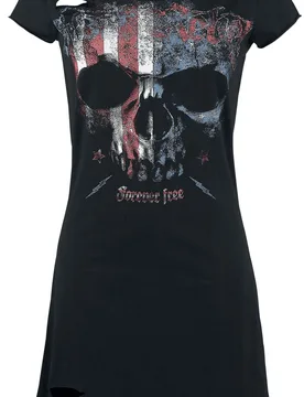 Rock Kurzes Kleid - Living Legend - XS bis 5XL - für Damen - Größe L - schwarz - Frauen - female - Rock Rebel by EMP - FashionsVida