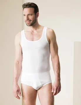 Masterclass-Unterhemd 2er-Pack, , Farbe Weiß, 6(L), Herren - Walbusch - FashionsVida