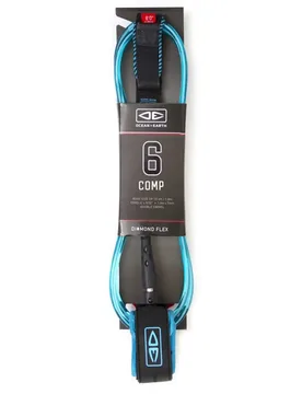 Leash De Surf Regular Comp Diamond Flex Moulded Blue 6´0´´ unisex - Ocean & Earth - FashionsVida