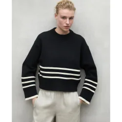 Jersey de mujer lanyu con cuello redondo