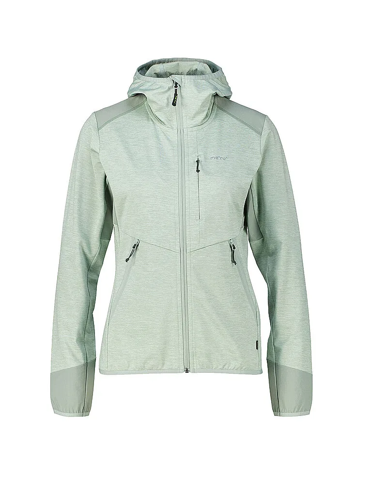 Chaqueta polar con capucha elástica Silkeborg para mujer menta 46 - Meru - FashionsVida