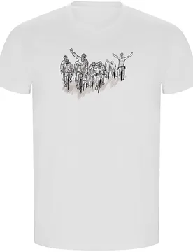 Maglietta A Maniche Corte Peloton Eco White - Kruskis - FashionsVida
