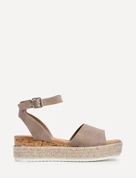 Women's Paradise Taupe Espadrille Flatform Sandals Size: 7-Standard Fit - Taupe - Size: 7-Standard Fit - Linzi - FashionsVida