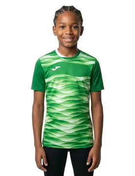 T-shirt à Manches Courtes Tiger Vii Green / White 7-8 Années Garçon - Joma - FashionsVida