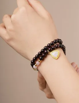 African rhinoceros horn small-leaf rosewood 6mm single and double strand premium Buddha bead bracelets DIY Chinese style des - Aliexpress - FashionsVida