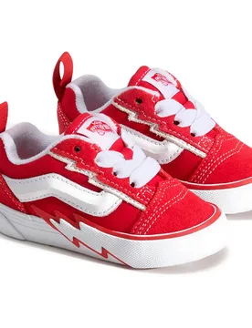 Sneaker Knu Skool Elastic Lace Bolt Racing Red EU 25 - Vans - FashionsVida