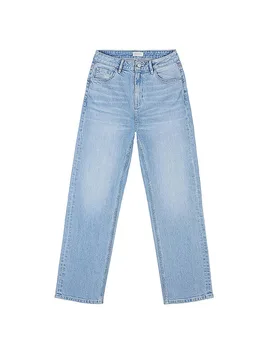 Jeans Straight Fit MORNING hellblau 28/L30 Damen - Dawn Denim - FashionsVida