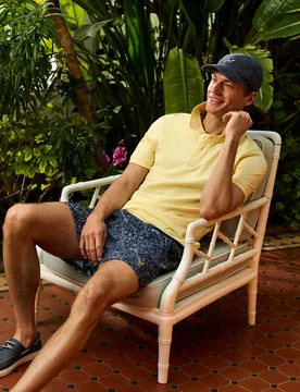 Pure Cotton Polo Shirt Yellow male - Crew Clothing - FashionsVida