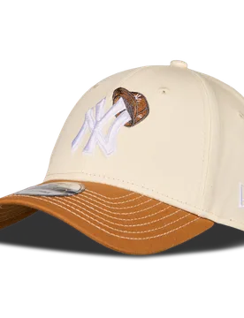 FORTY Unisex Caps - Beige - Size - Beige - Size: One Size - New era - FashionsVida