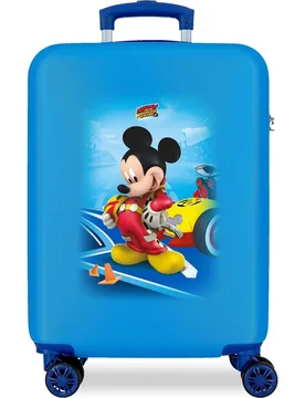 Maleta de cabina infantil Lets Roll Mickey rígida con capacidad de 37L - Disney - FashionsVida