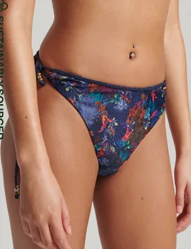 Superdry Damen Vintage Tropical Bikinihöschen Marineblau - Größe: 44 - 34.99 - FashionsVida