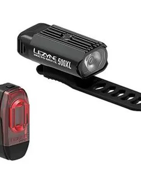 Set di illuminazione per bici Hecto Drive 500XL / KTV+ nero - Lezyne - FashionsVida