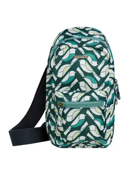Weird Fish Hanni Printed Crossbody Bag Size ONE - women women accessories women accessories bags women all-womens - Cedar Green - FashionsVida
