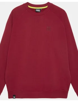 Sudadera de casual de hombre essentials wine - Munich - FashionsVida