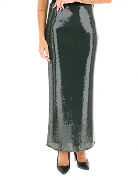 Gonna in paillettes VERDE SCURO 0 - Patrizia pepe - FashionsVida