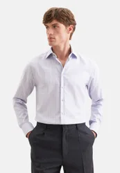 Regular Business Hemd Karo Beige 48