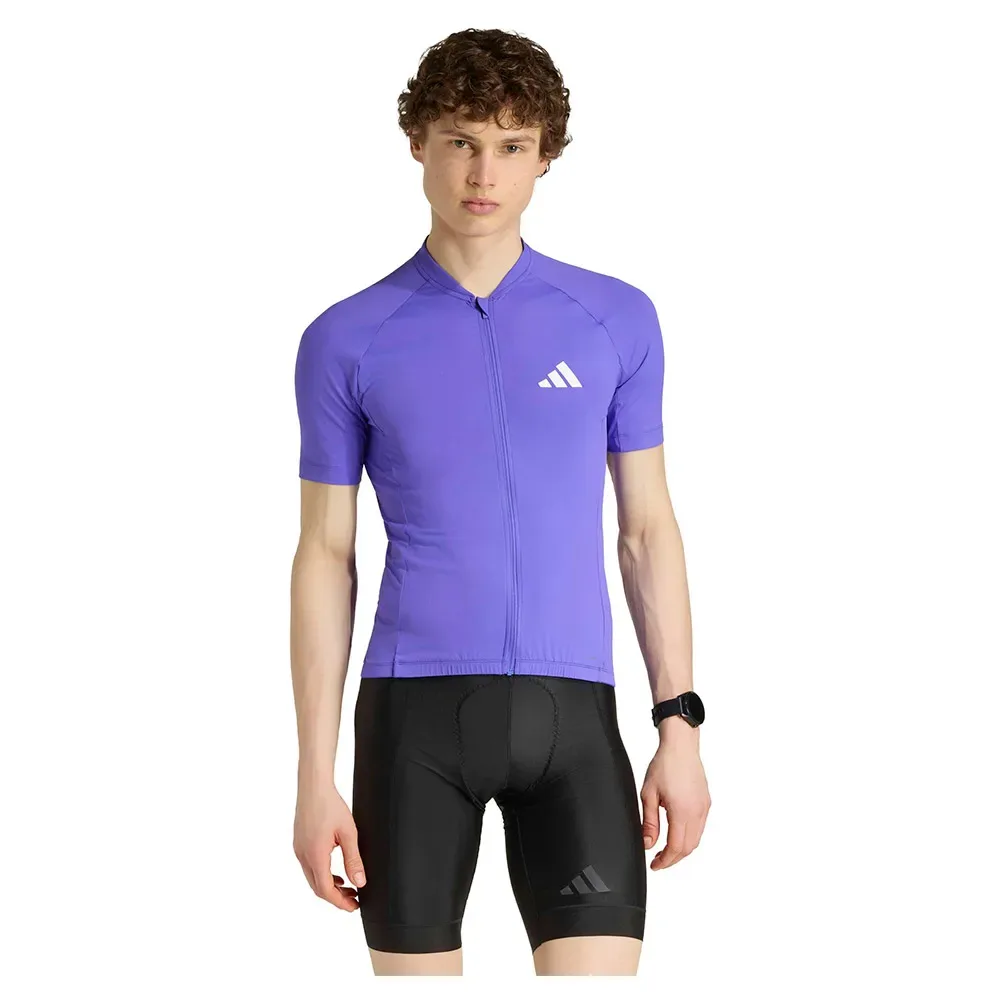 Maglia A Maniche Corte Essentials Cylcing Solar Purple - Adidas - FashionsVida