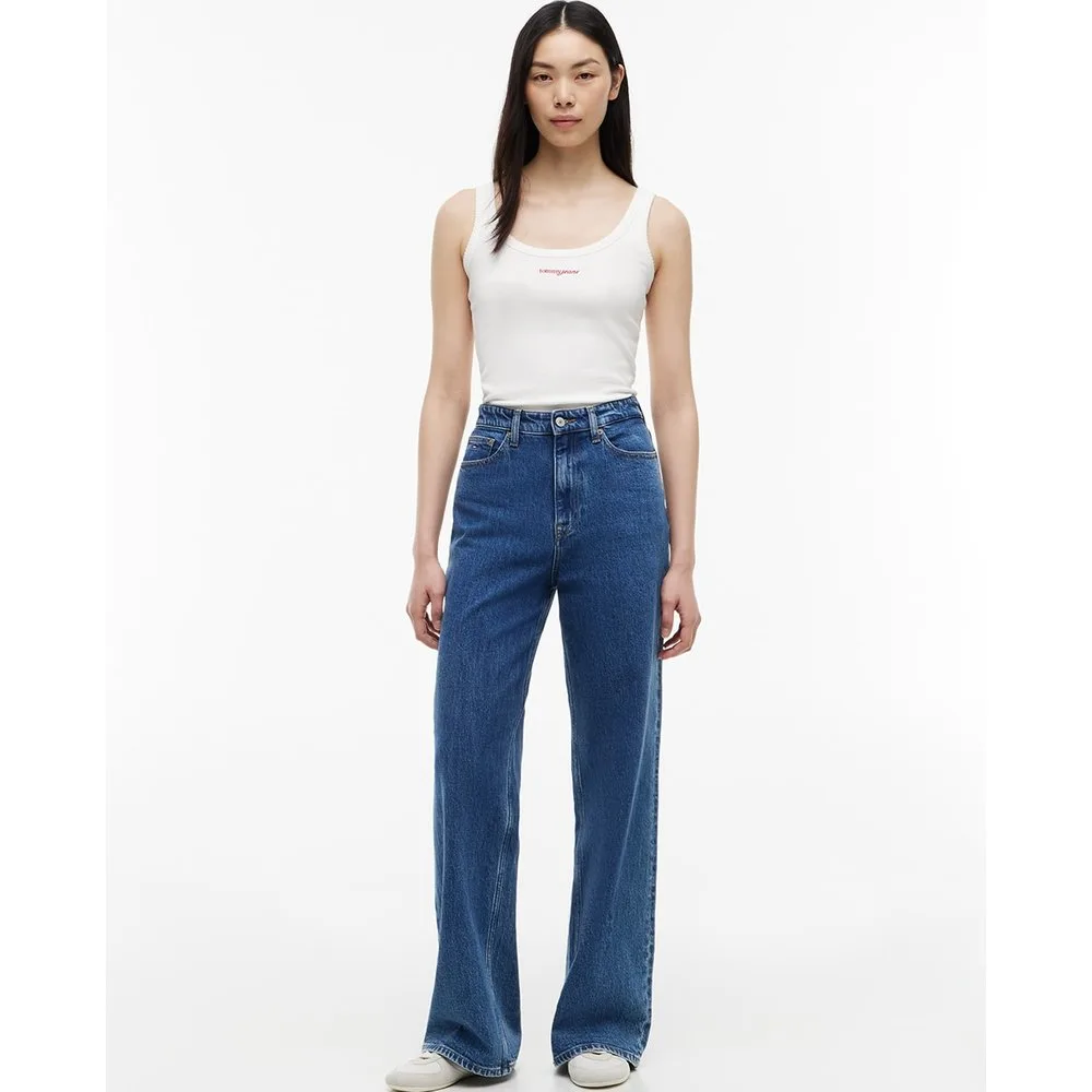 Vaqueros de mujer CLAIRE de tiro alto y pernera ancha - Tommy Jeans - FashionsVida