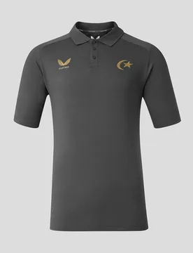 Saracens Men's 2026/27 Travel Polo - Grey GREY 4XL male - Castore - FashionsVida