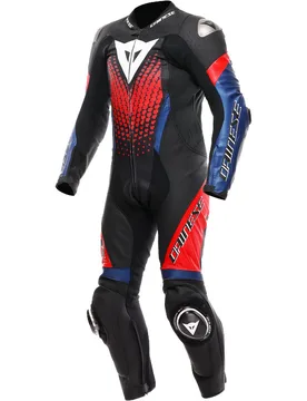 Tuta Moto Intera LAGUNA SECA 6 PERF 1PC # Nero Blu R taglia 44 - Dainese - FashionsVida