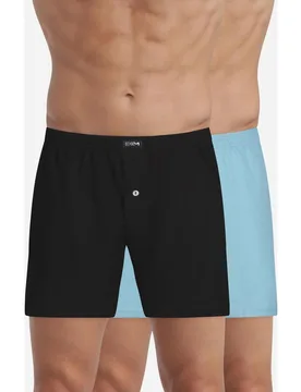 Pack de dos bóxers holgado de punto confeccionado en 100% algodón - Dim - FashionsVida