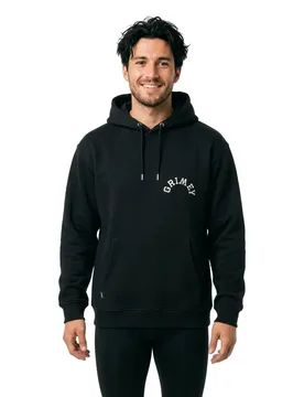 Felpa Con Cappuccio 100 Miles Regular Black XS - Grimey - FashionsVida